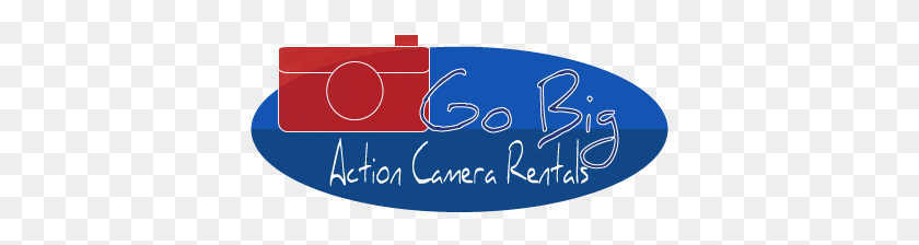 383x164 It Company Logo Design For Go Big Action Camera Rentals Calligraphy, Text, Alphabet, Word HD PNG Download