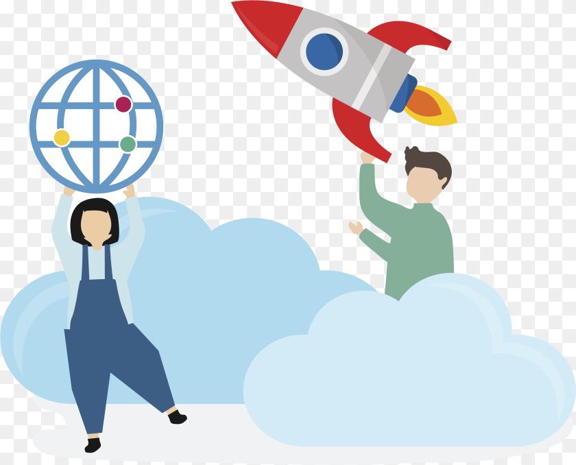 It Harnesses Different Social Communication To Transfer Science Rocket Cartoon, Person, Outdoors, Art, Graphics Transparent PNG