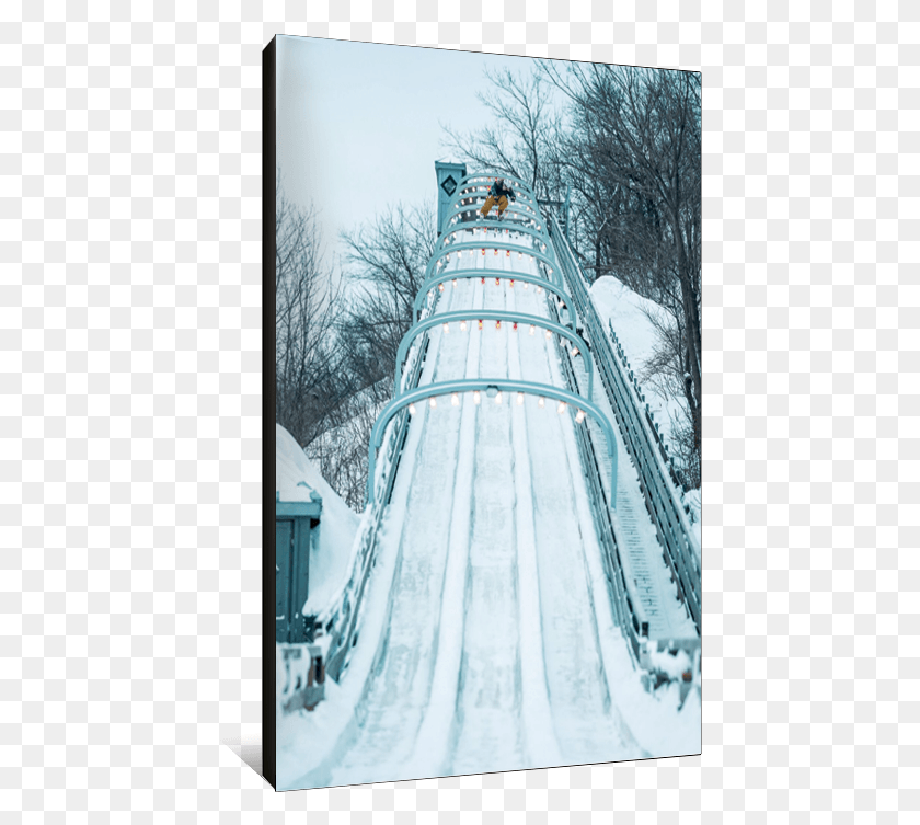 443x693 It Is Possible To Compress Time Snow, Slide, Toy, Amusement Park HD PNG Download