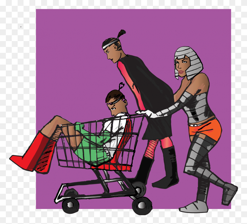 1400x1262 It Really Started With A Concept For One Central Character Cartoon, Shopping Cart, Person, Human HD PNG Download