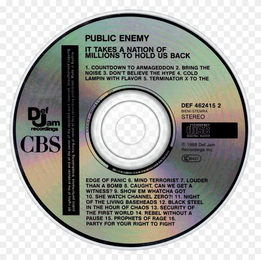 1000x1000 It Takes A Nation Of Millions To Hold Us Back Europe Def Jam Recordings, Disk, Dvd HD PNG Download