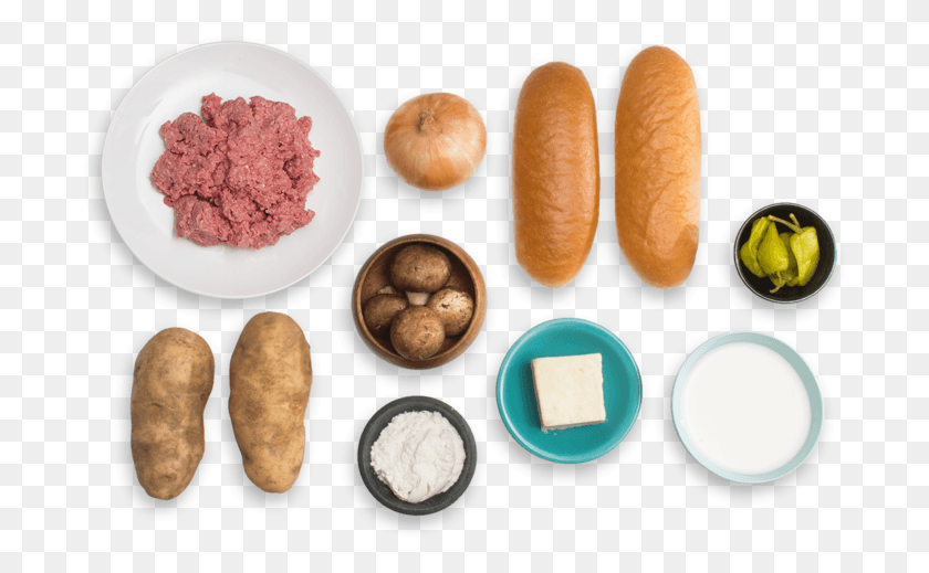 694x459 Italian Beef Grinders With Aged Cheddar Cheese Sauce Cheddar Blue Apron, Plant, Vegetable, Food HD PNG Download