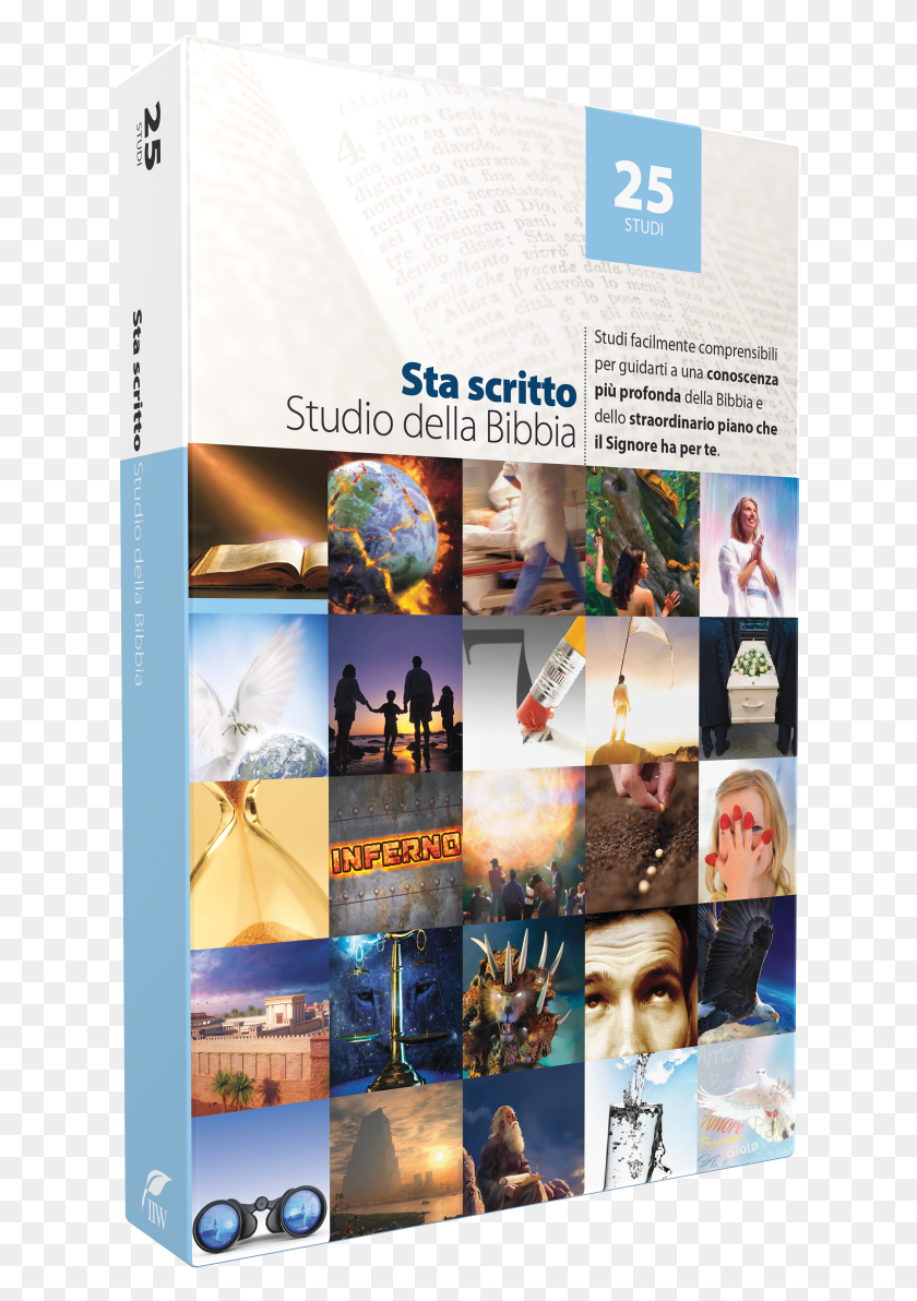 628x1132 Italian Bible Study Guide Set Flyer, Advertisement, Poster, Collage HD PNG Download