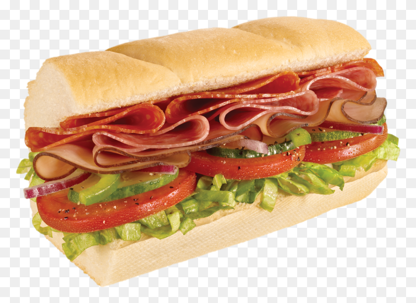 1113x788 Italian Bmt Subway Subway Ham Sandwich, Food, Burger, Pork HD PNG Download