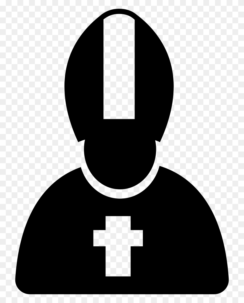 736x980 Italian Priest Priest Icon, Stencil, Symbol, First Aid HD PNG Download