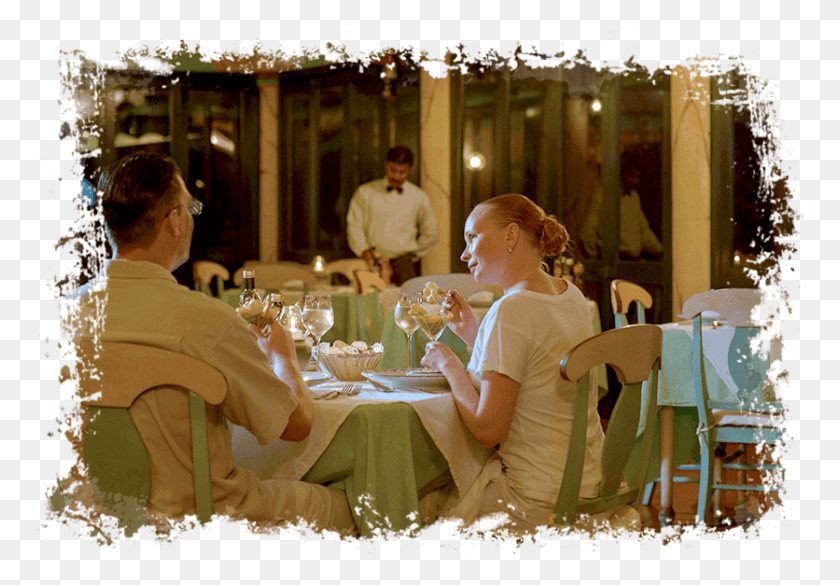 836x563 Italian Restaurant Maldives, Person, Furniture, Table HD PNG Download