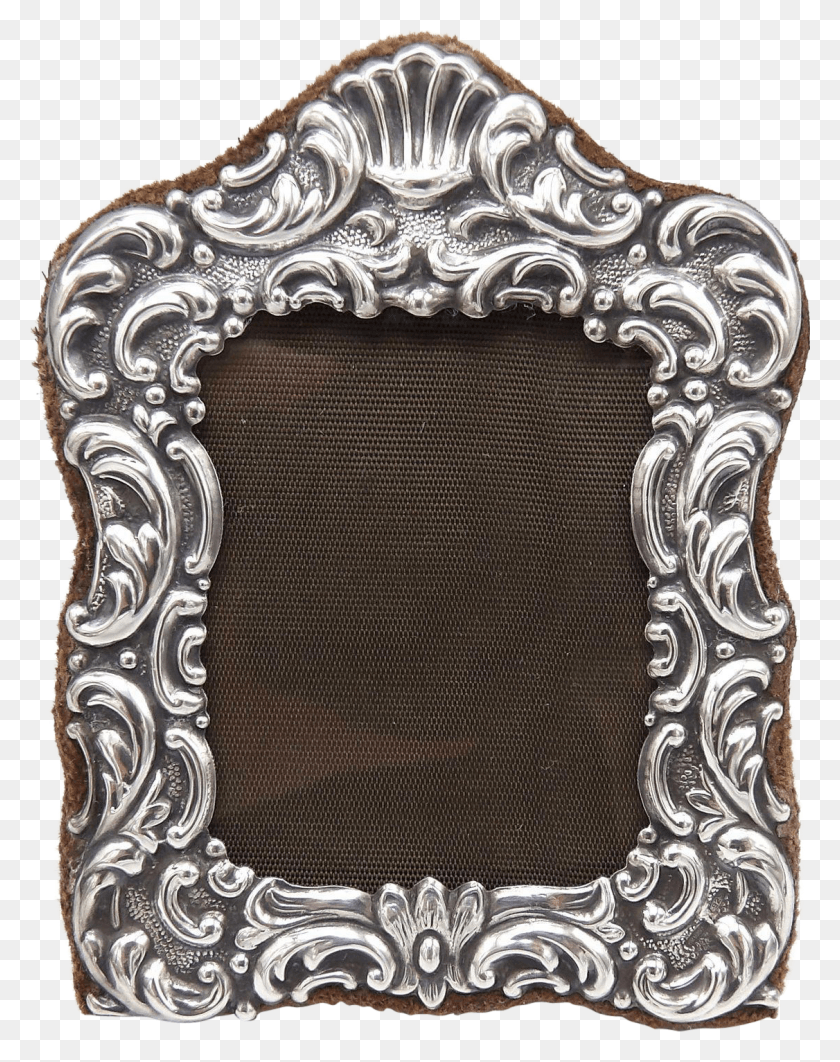 1126x1447 Italian Sterling Silver Repouss Picture Frame Antique Picture Frame, Rug, Radiator, Furniture HD PNG Download