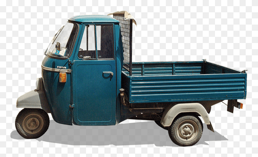 826x478 Italy Classic Tricycle Platform Truck Box Car Truck, Vehicle, Transportation, Pickup Truck HD PNG Download