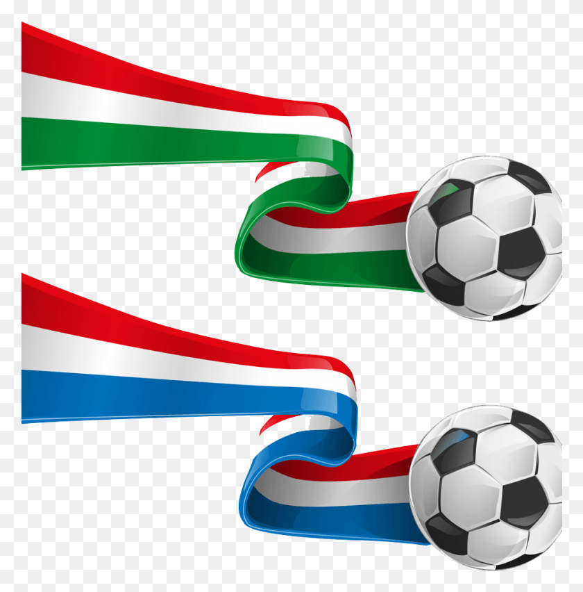 944x959 Италия Франция Флаг Клип Арт Флаг Италия Лента, Футбольный Мяч, Мяч, Футбол Png Скачать