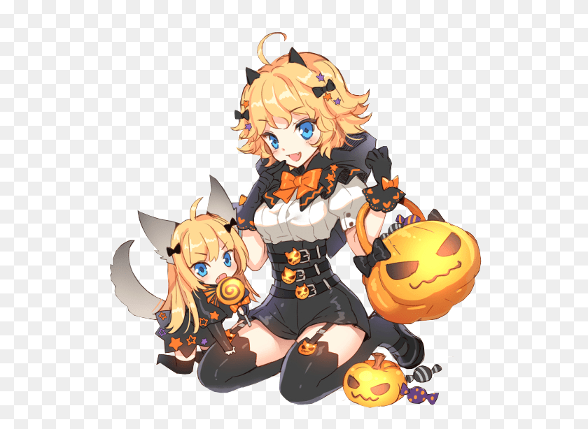 601x554 Itbgpou Halloween Anime Girl, Comics, Book, Manga HD PNG Download