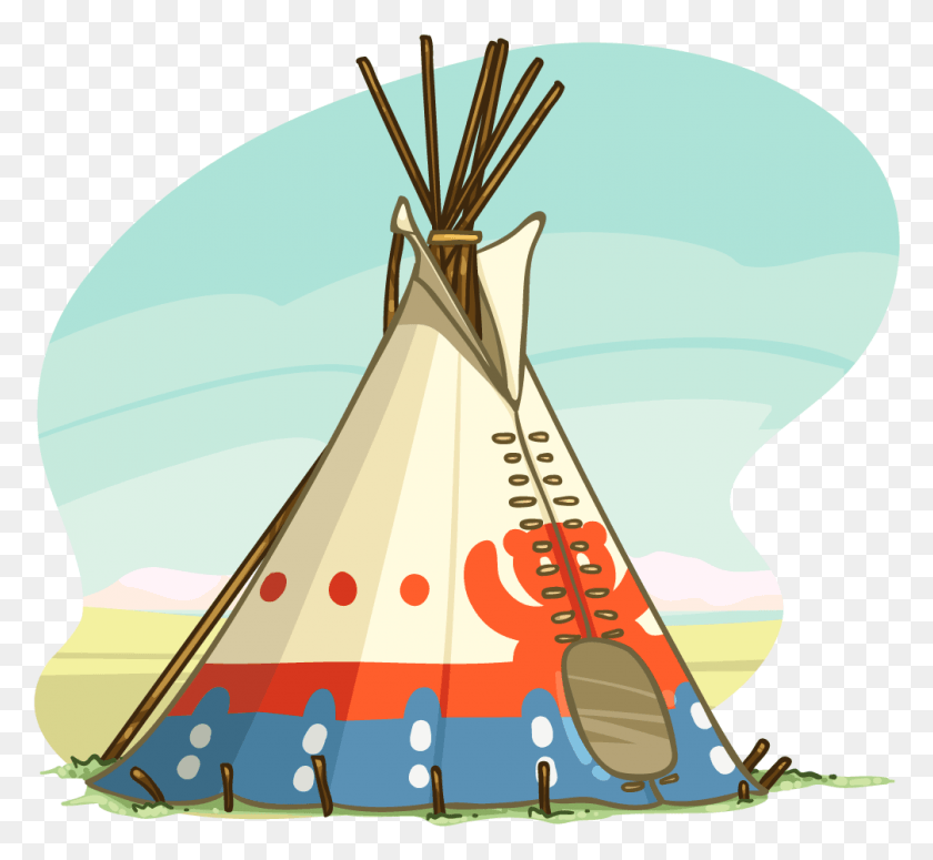 1006x923 Descargar Png Itembrowser Teepee Native American Clip Art, Camping, Tienda De Campaña, Actividades De Ocio Hd Png