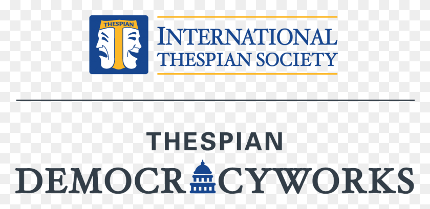 1124x503 Su 4C Pos Democracyworks Logo International Thespian Society, Texto, Etiqueta, Publicidad Hd Png