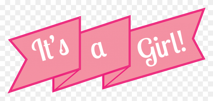 859x372 Its A Girl, Text, Number, Symbol HD PNG Download