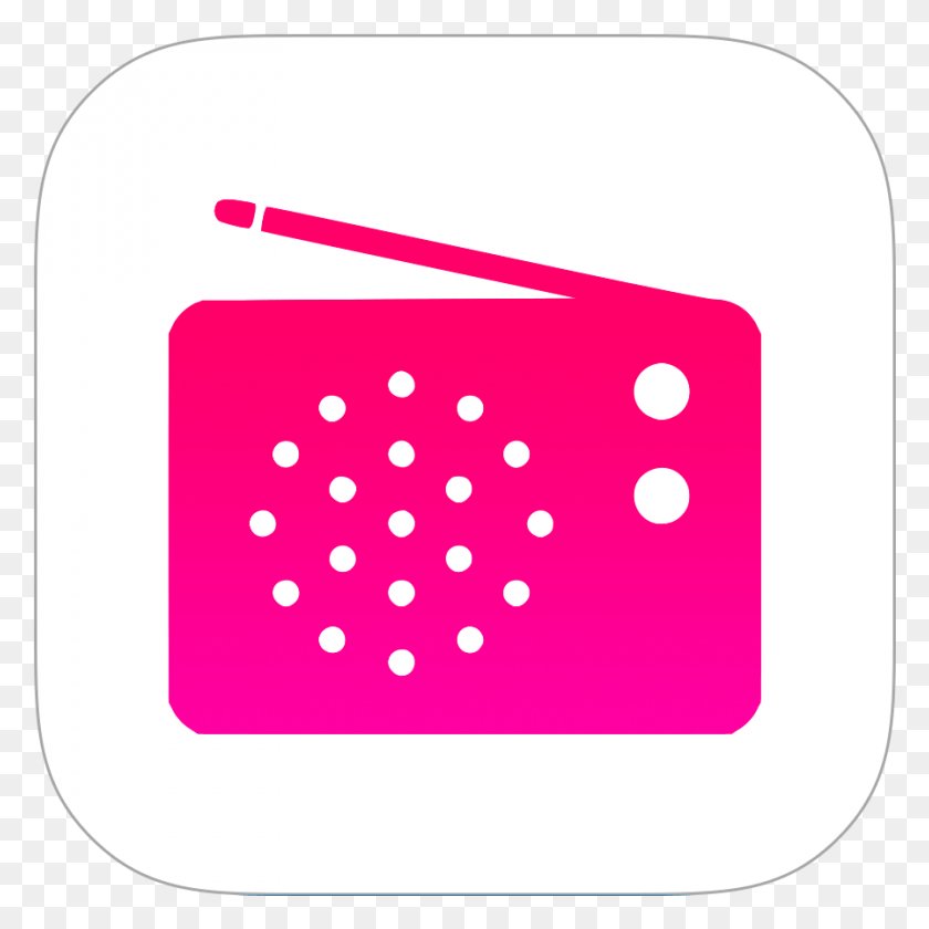 897x897 Itunes Radio Icon Itunes Radio Icon, First Aid, Texture, Polka Dot HD PNG Download