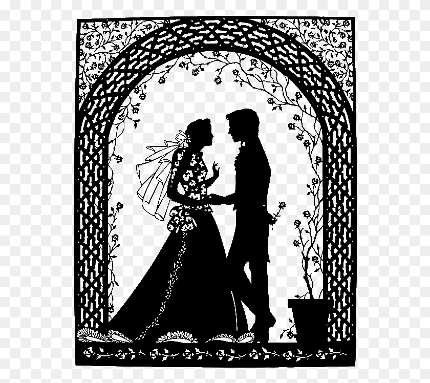554x688 Iunie 2013 Wedding Illustration Print Artist Paper Svadebnie Risunki Cherno Belie, Nature, Outdoors, Outer Space HD PNG Download