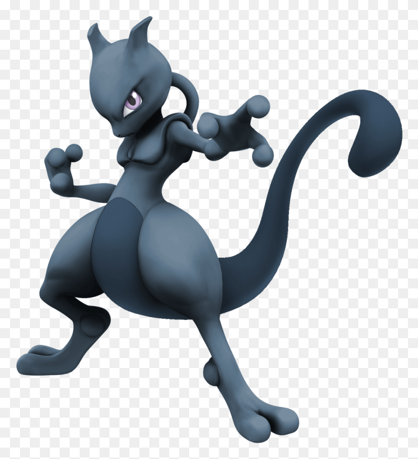 1027x1137 Iwantgames On Twitter Mewtwo Vector, Toy, Animal, Reptile HD PNG Download