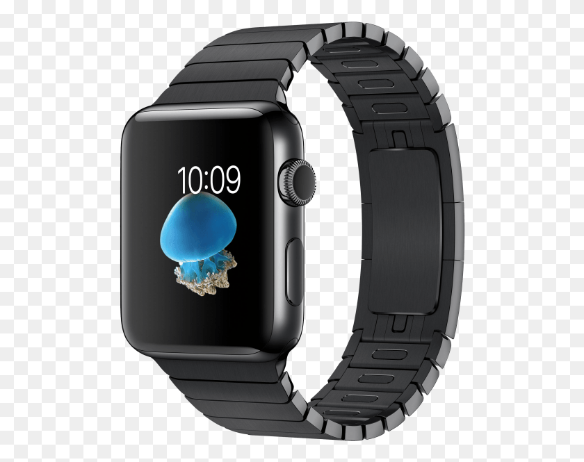498x605 Iwatch Series 2 Stainless Steel, Wristwatch, Sea Life, Animal HD PNG Download
