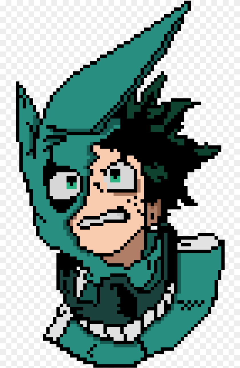 733x1286 Izuku Midoriya Pixel Art By Nezz94 Izuku Midoriya Pixel Art, Photography, Qr Code Transparent PNG