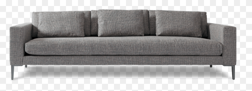 816x256 Izzy Sofa Studio Couch, Furniture, Cushion, Pillow HD PNG Download