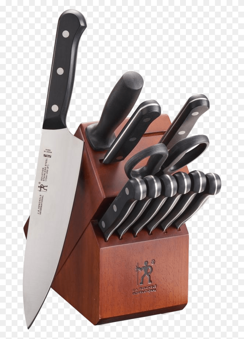 686x1105 J.a. Henckels International Knife Block Set, Cutlery, Hammer, Tool HD PNG Download