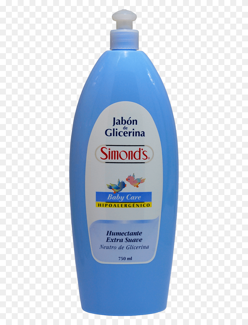 373x1040 Jabn Glicerina Liquido Celeste Hipoalergnico Sunscreen, Bottle, Cosmetics, Plant HD PNG Download