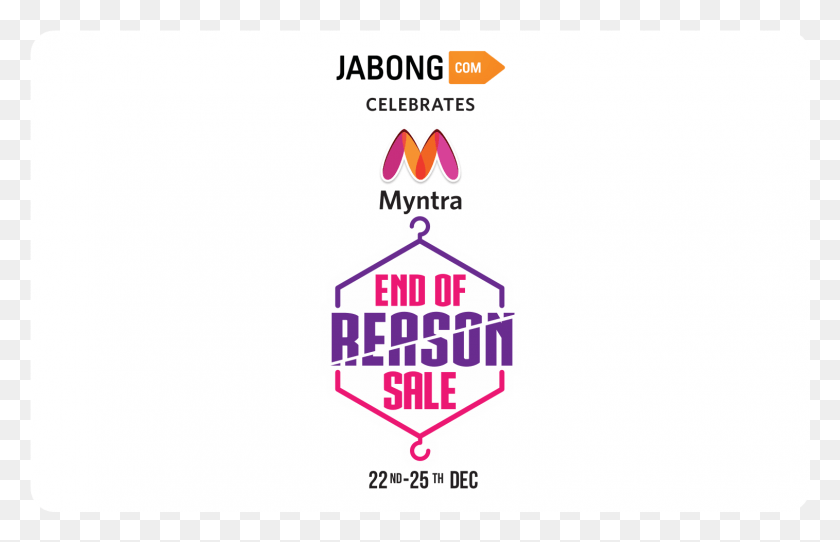 1515x937 Jabong End Of Reason Sale Jabong, Плакат, Реклама, Текст Hd Png Скачать