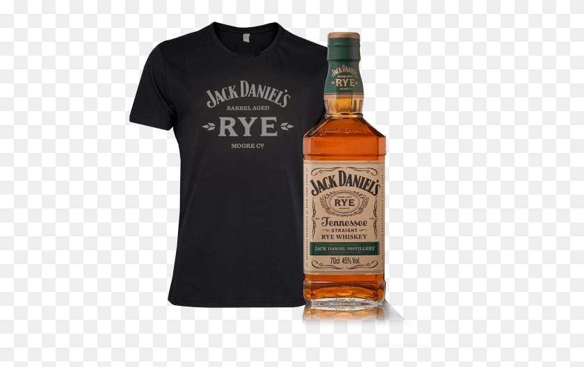 470x468 Jack Daniel39s Tennessee Rye Whiskey With Free T Shirt Jack Daniels, Liquor, Alcohol, Beverage HD PNG Download