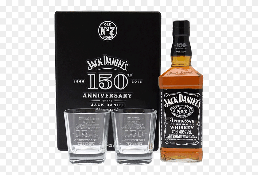 491x511 Descargar Png Jack Daniels Black Viviedo La Musica W 2 Vasos Jack Daniels 150 Aniversario Giftset, Licor, Alcohol, Bebidas Hd Png