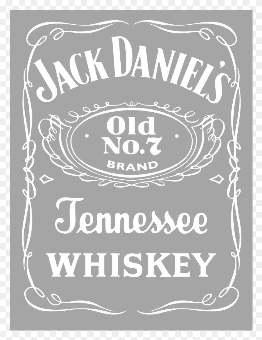872x1152 Jack Daniels Clipart Drawing, Label, Text, Advertisement HD PNG Download