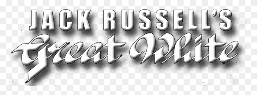 1000x325 Джек Рассел: Великий Белый Логотип, Графический Дизайн, Текст, Алфавит, Число, Hd Png Скачать