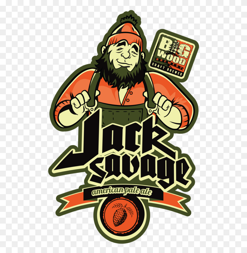 516x800 Descargar Png Jack Savage Big Wood Forest Ale, Cartel, Anuncio, Persona Hd Png