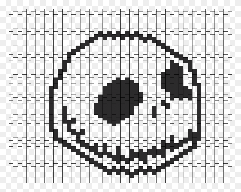 1050x823 Descargar Png Jack Skellington Bead Pattern Pixel Art Gravity Falls Pato, Alfombra, Símbolo, Texto Hd Png