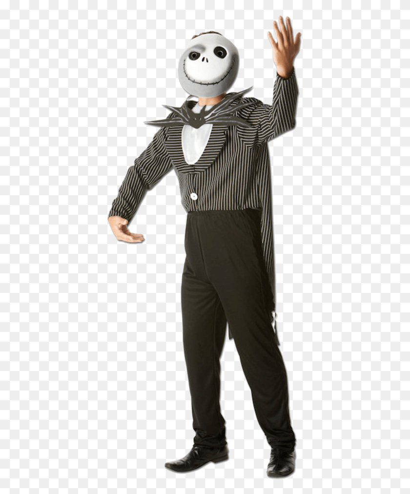 401x952 Jack Skellington Face, Clothing, Person, Sleeve HD PNG Download