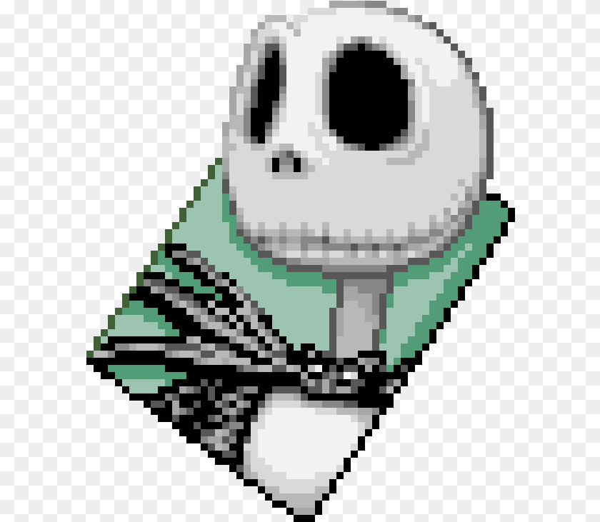 601x731 Jack Skellington Minecraft Pixel Art, Person, Head Transparent PNG