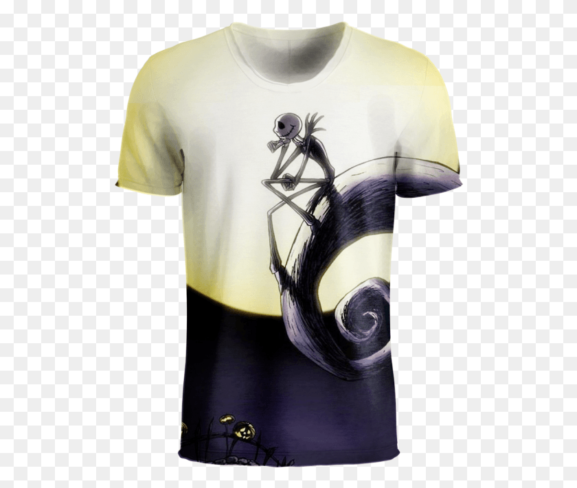 508x651 Jack Skellington T Shirt Nightmare Before Christmas Jack Sitting, Clothing, Apparel, Person HD PNG Download