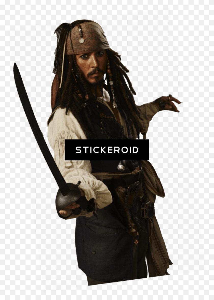 852x1223 Jack Sparrow Sword Pirates Of The Caribbean, Person, Human, Pirate HD PNG Download