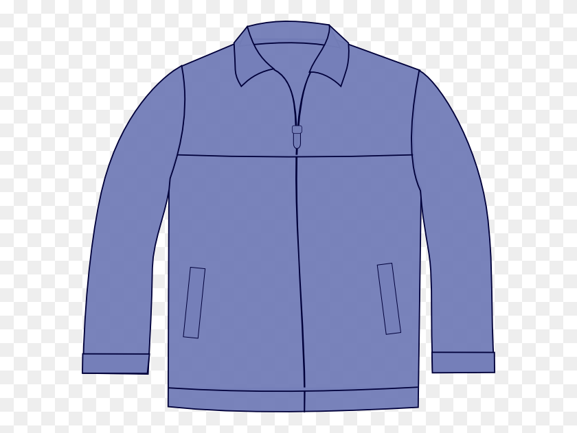 602x571 Jacket Vector Draw A Simple Coat, Clothing, Apparel, Fleece HD PNG Download