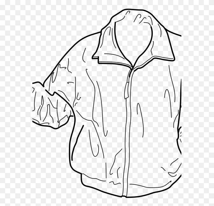 585x750 Jacket Winter Clothing Coat White Jacket Clip Art, Gray, World Of Warcraft HD PNG Download