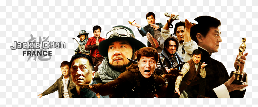 977x361 Jackie Chan Film Logo, Person, People, Crowd HD PNG Download