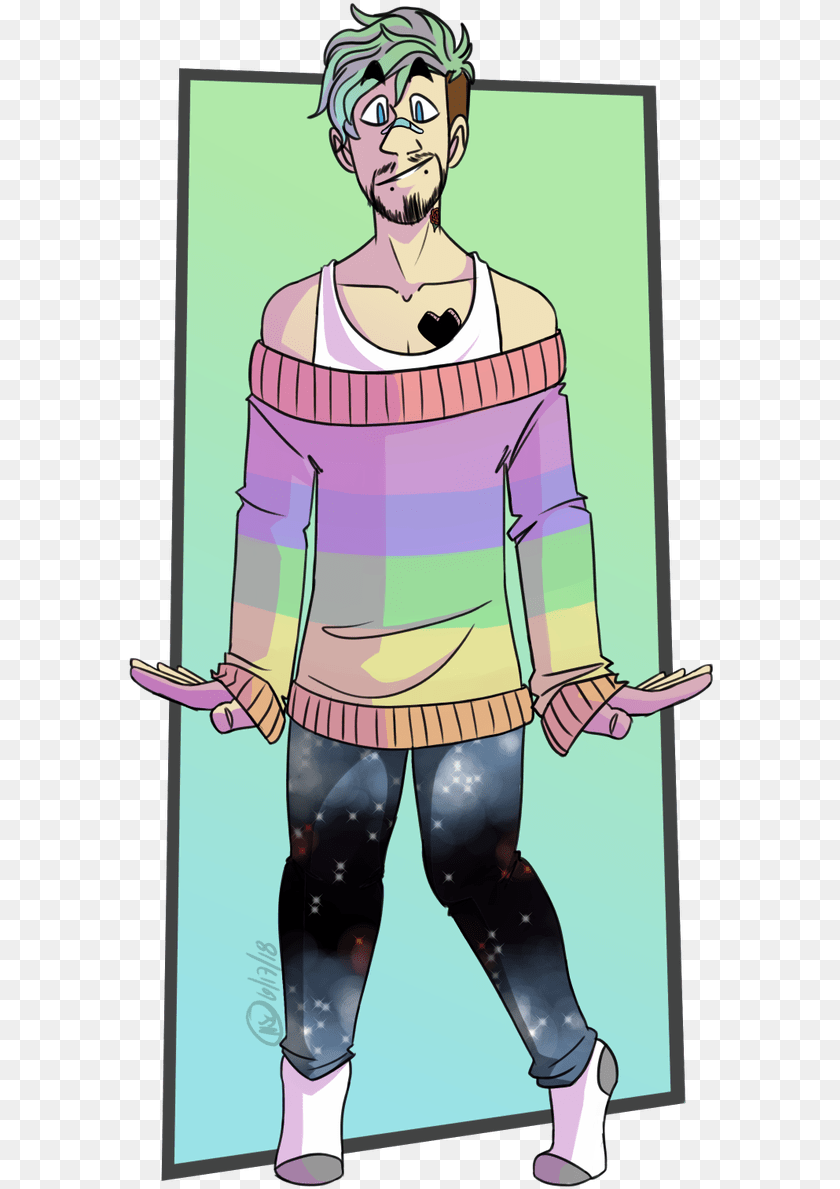 Jacksepticeye Spiderman Fan Art, Book, Publication, Comics, Person Transparent PNG