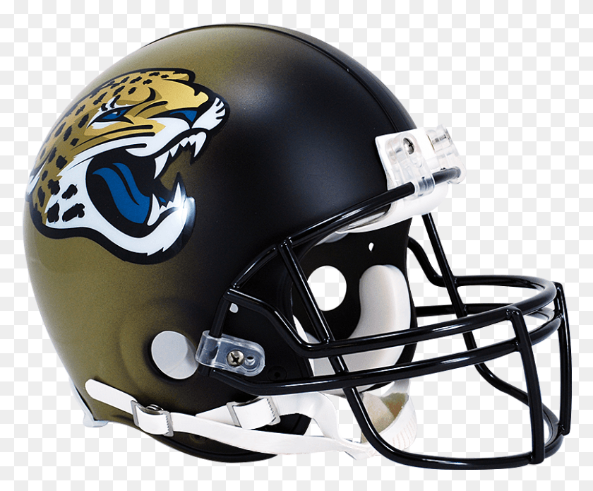 807x657 Jacksonville Jaguars Vsr4 Authentic Helmet Falcons Helmet, Clothing, Apparel, Football Helmet HD PNG Download