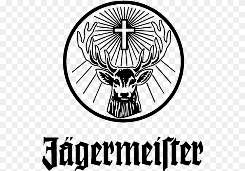 554x587 Jagermeister Logo, Gray PNG