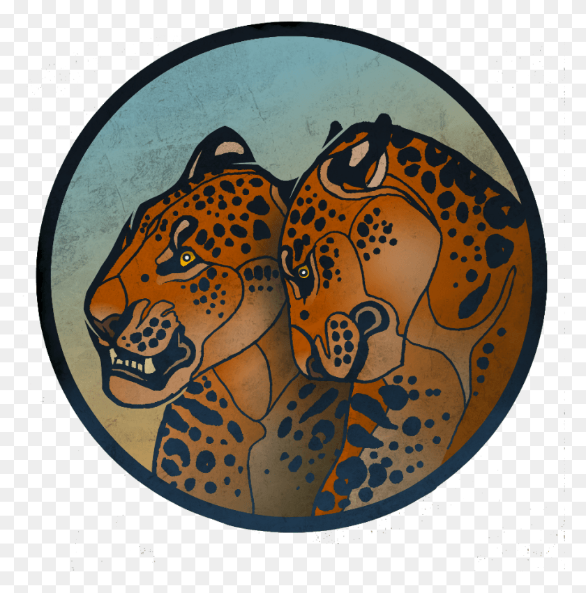 911x924 Descargar Png Jaguar Feline Cat Drawing Digitalart Mixedmedia Illustration, Plato, Comida, Comida Hd Png