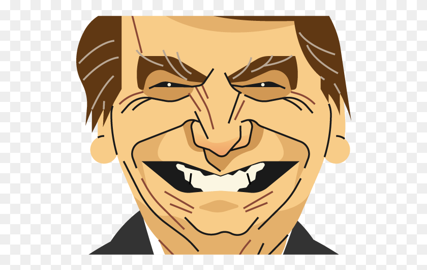 542x470 Jair Bolsonaro Caricatura De Jair Bolsonaro, Face, Head, Smile HD PNG Download