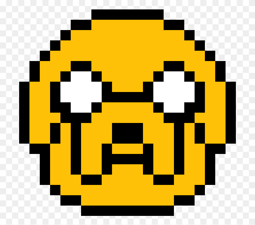 715x681 Jake The Dog Pixel Art Smiley, Pac Man HD PNG Download