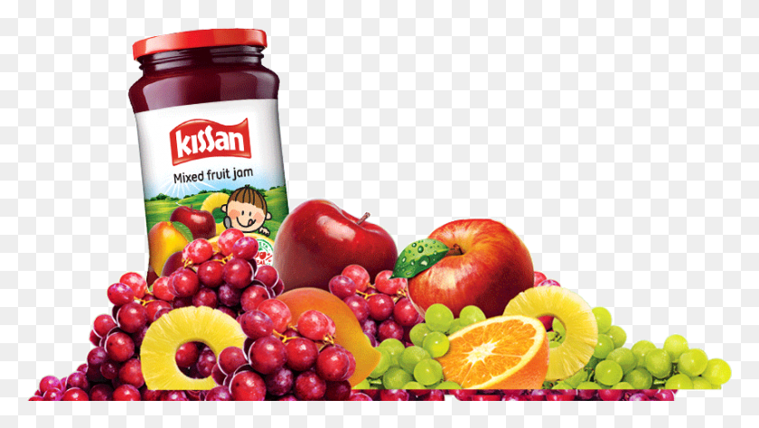 851x452 Jam Clipart Kissan Kissan Jam Advertisement Latest, Food, Plant, Orange HD PNG Download