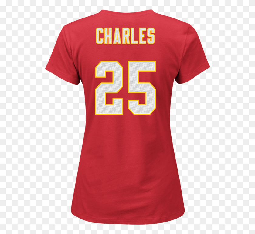 545x712 Jamaal Charles Kansas City Chiefs Womens Red Fair Catch Jersey Az Alkmaar, Clothing, Apparel, Shirt HD PNG Download