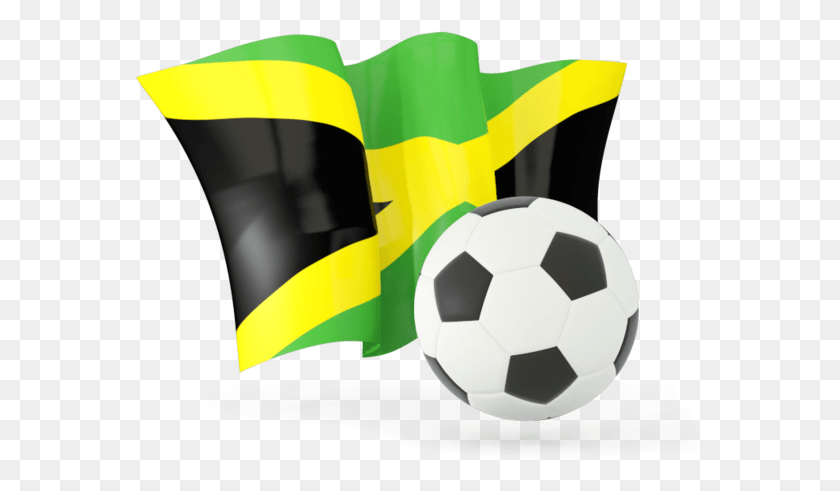 581x431 Jamaica Flag, Soccer Ball, Ball, Soccer HD PNG Download