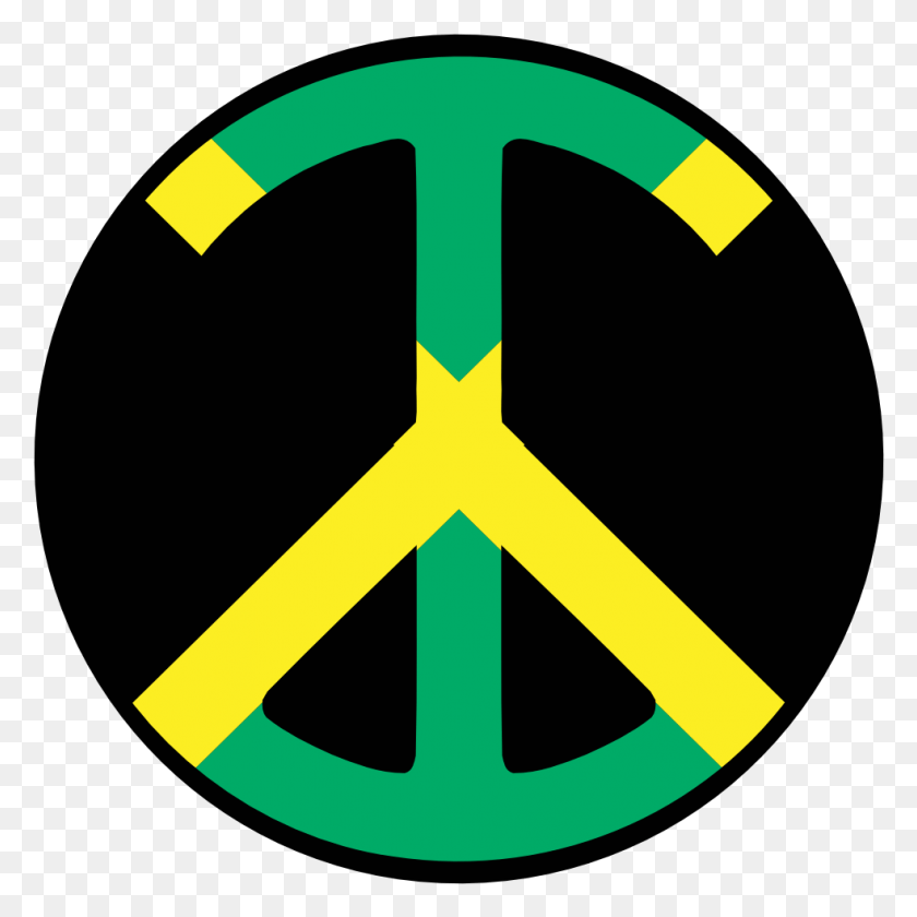 982x982 Jamaica Peace Symbol Flag 4 Flagartist Jamaican Flag, Axe, Tool, Symbol HD PNG Download