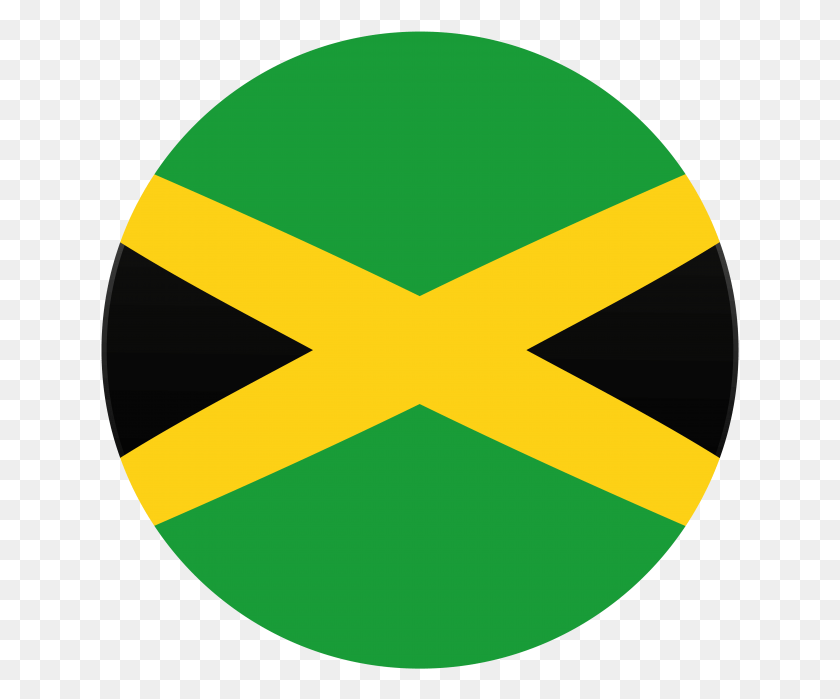 639x639 Descargar Png Bandera De Jamaica Redonda Bandera De Jamaica Redonda, Símbolo, Logotipo, Marca Registrada Hd Png